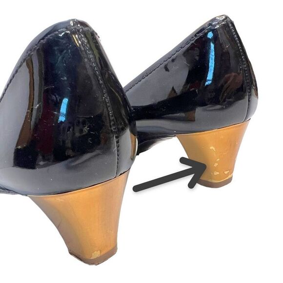 Prada Black and Gold Heels - Picture 7 of 10